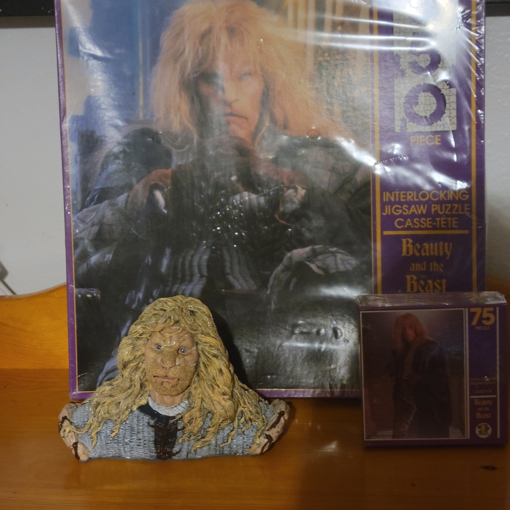 Beauty and the Beast Puzzle and Figurine Set